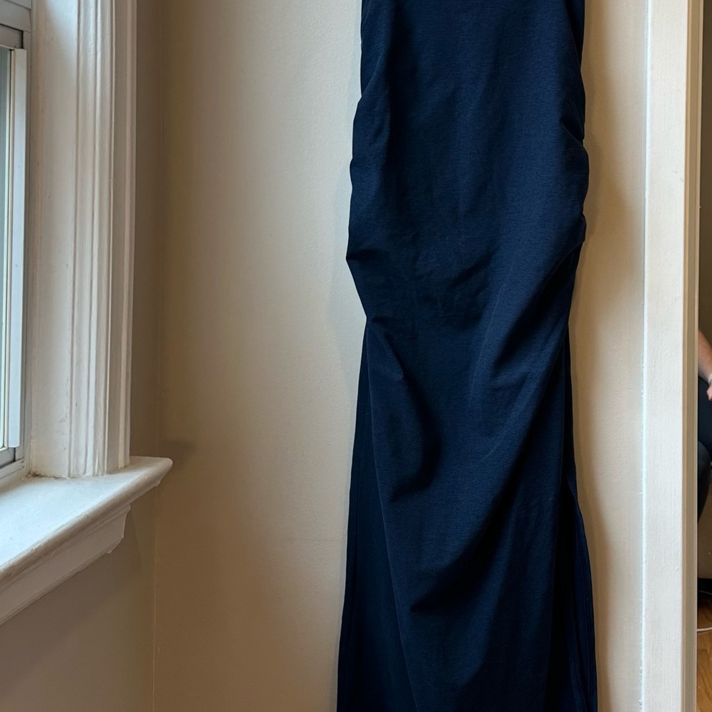 Beyond Yoga Icon Space Dye Midi Maternity Dress. Dark blue. Size M.
